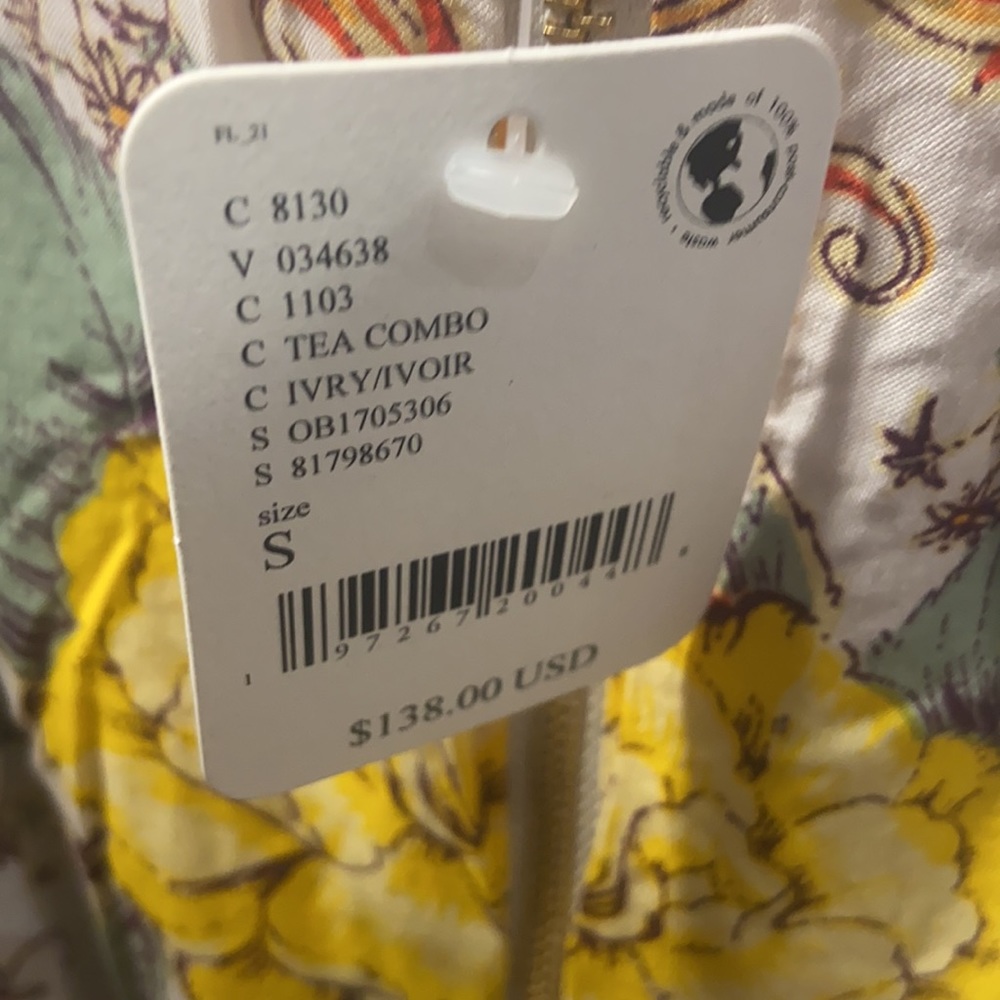 🔖 FREE PEOPLE
Yara Printed Flutter-Sleeve Floral Minidress Tea Combo OB1785306 - Picture 8 of 8